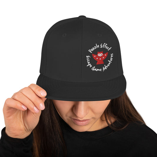Puzzle Effect Circle Snapback Hat