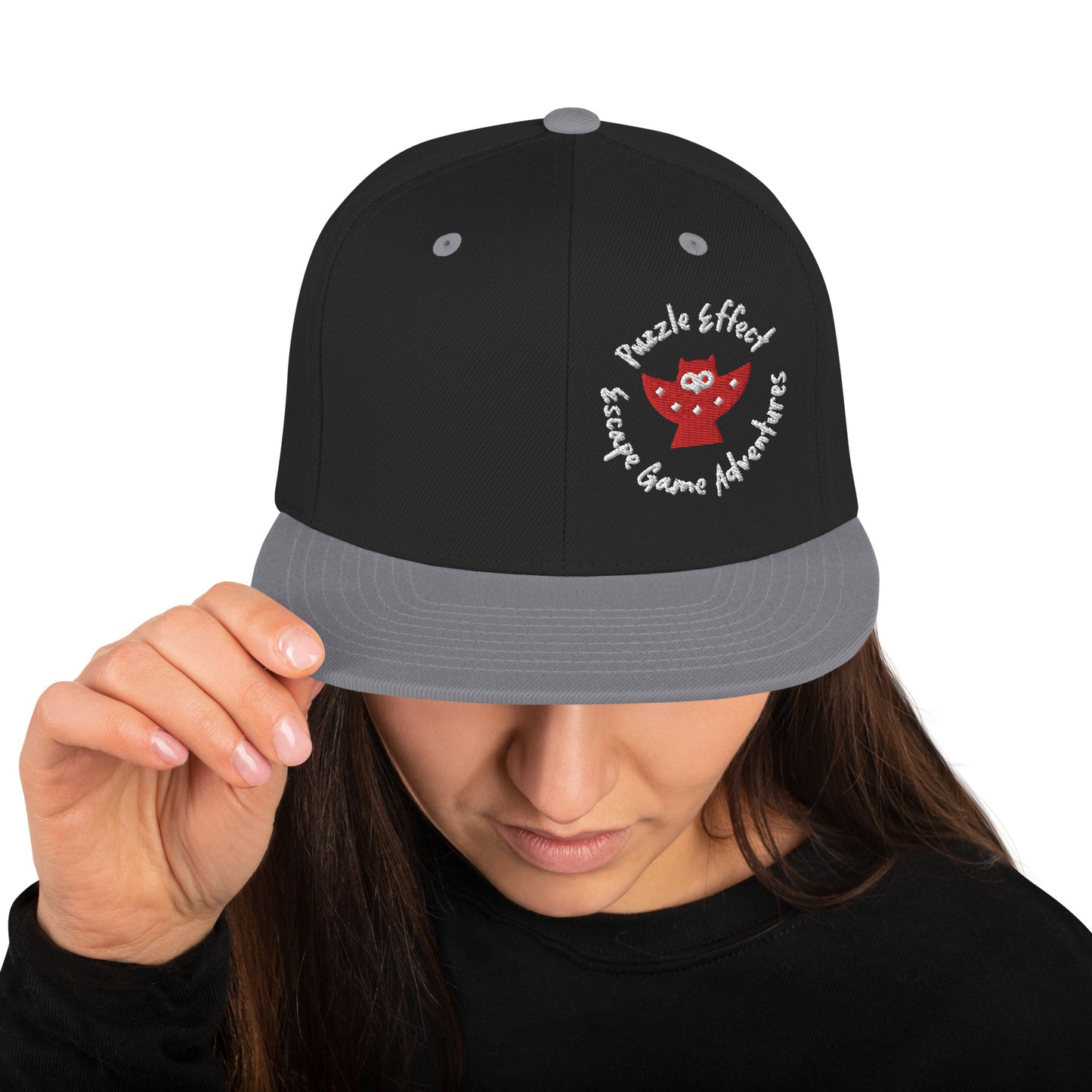 Puzzle Effect Circle Snapback Hat