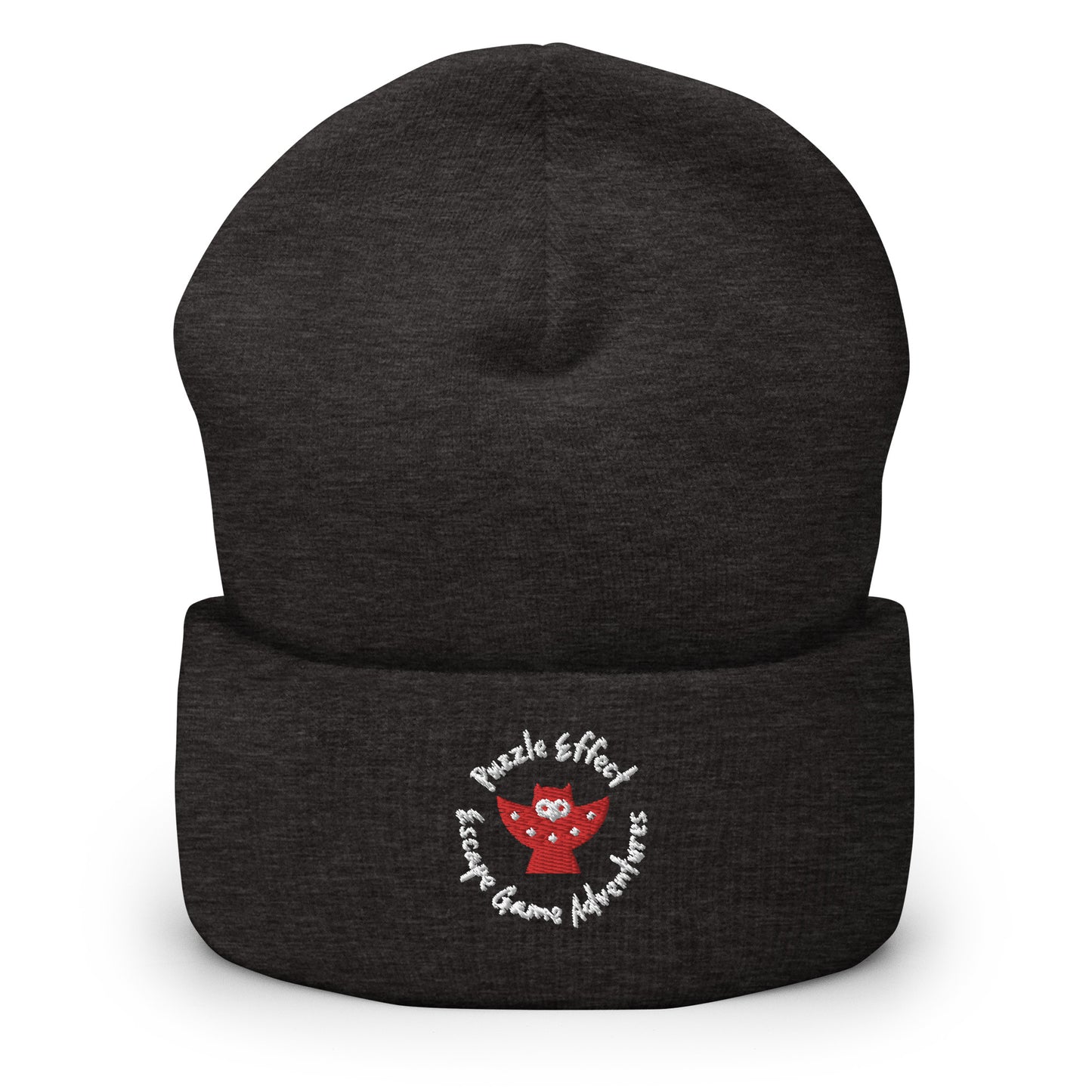 Puzzle Effect Circle Logo Cuffed Beanie