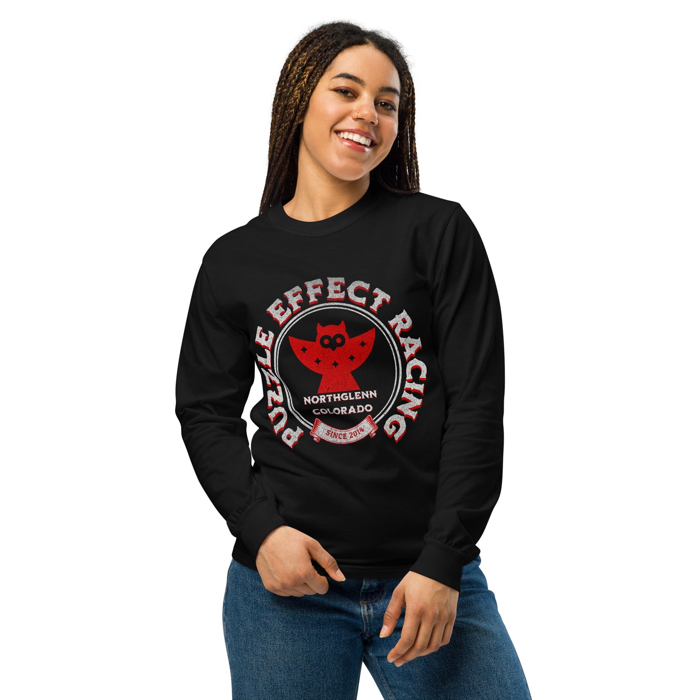 Puzzle Effect Racing Comfort Colors long-sleeve shirt