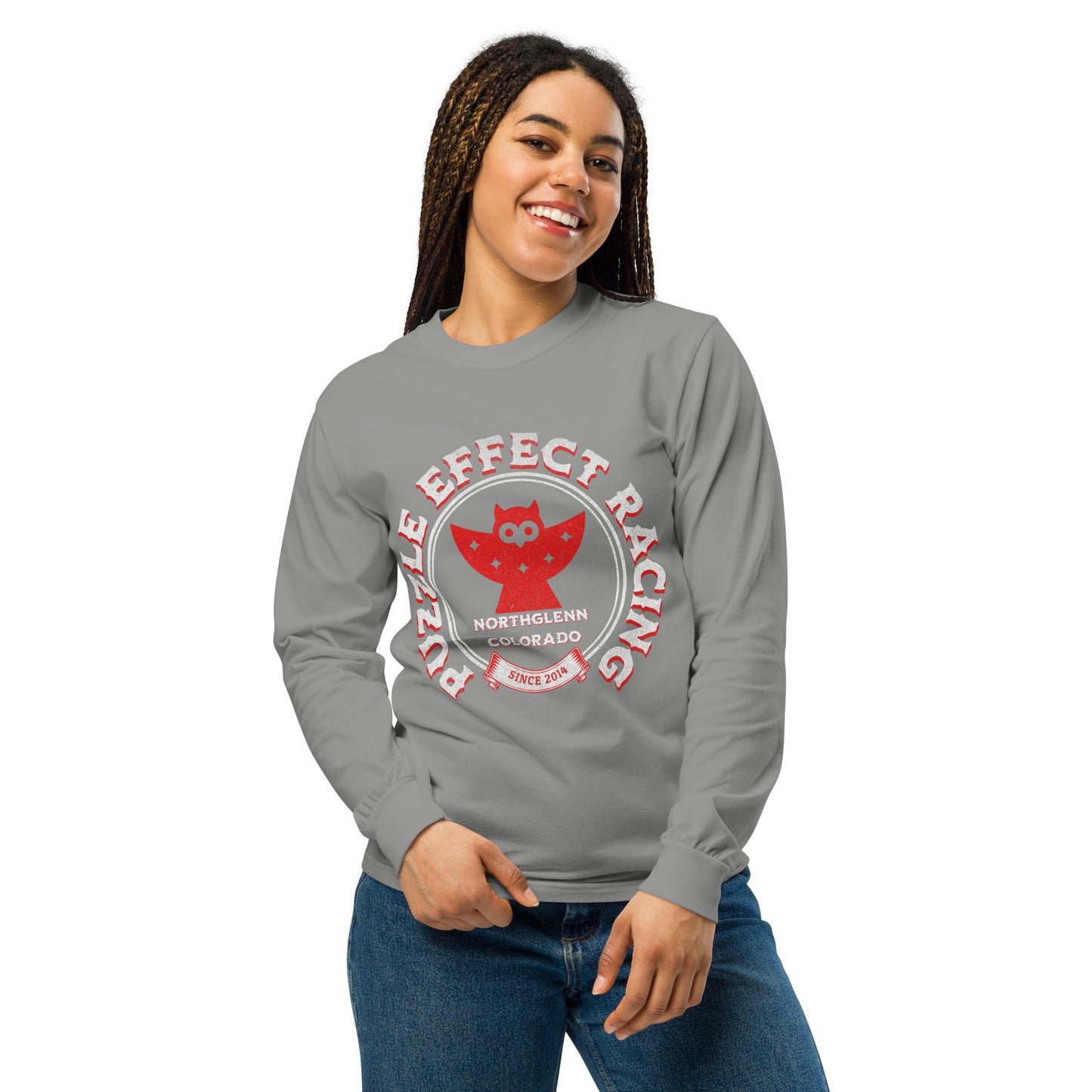 Puzzle Effect Racing Comfort Colors long-sleeve shirt