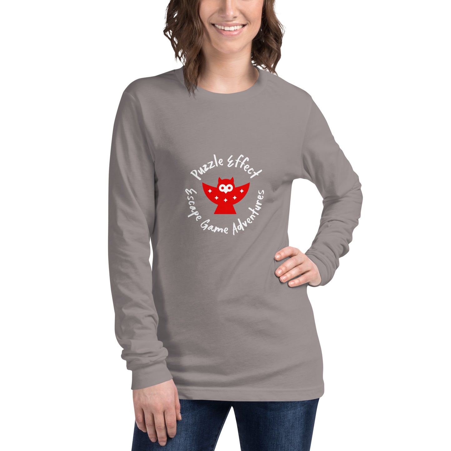 Puzzle Effect Circle Logo Unisex Long Sleeve Tee