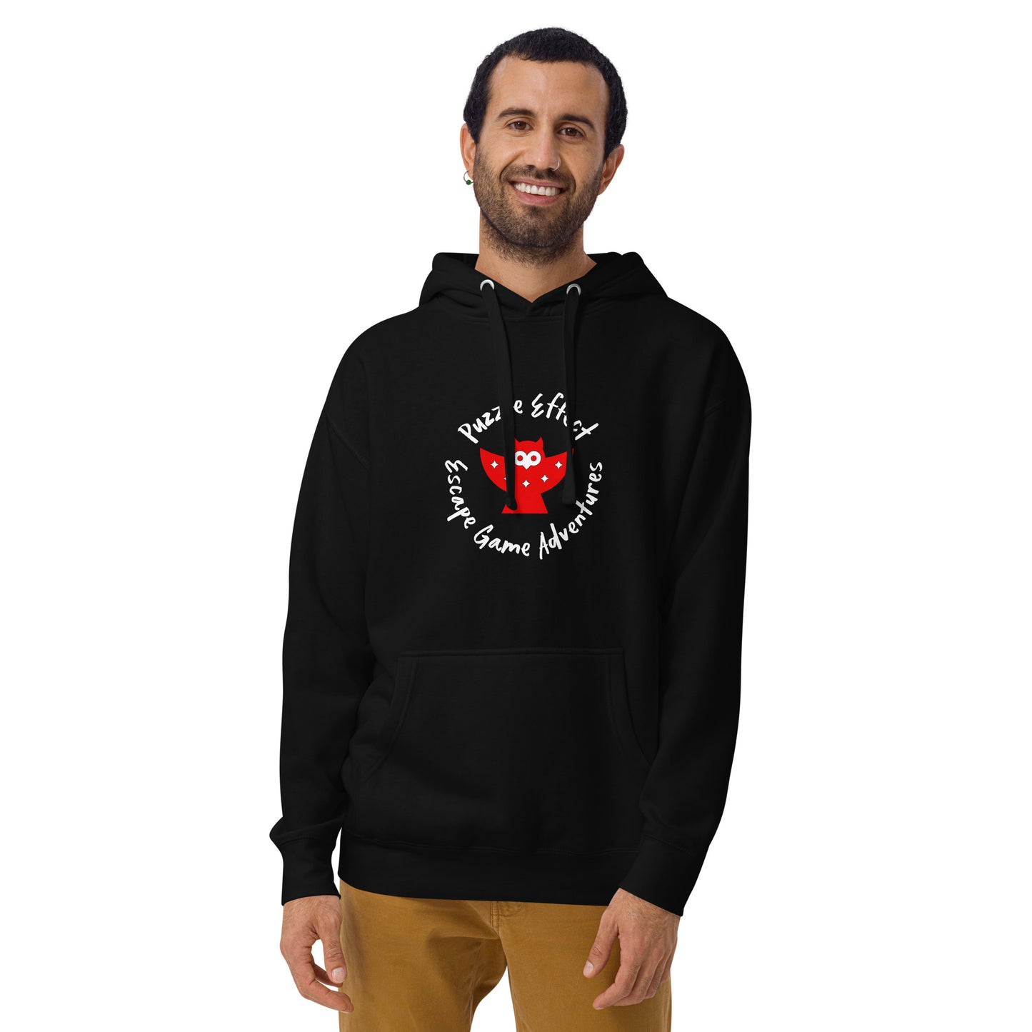 Puzzle Effect Circle Logo Unisex Hoodie