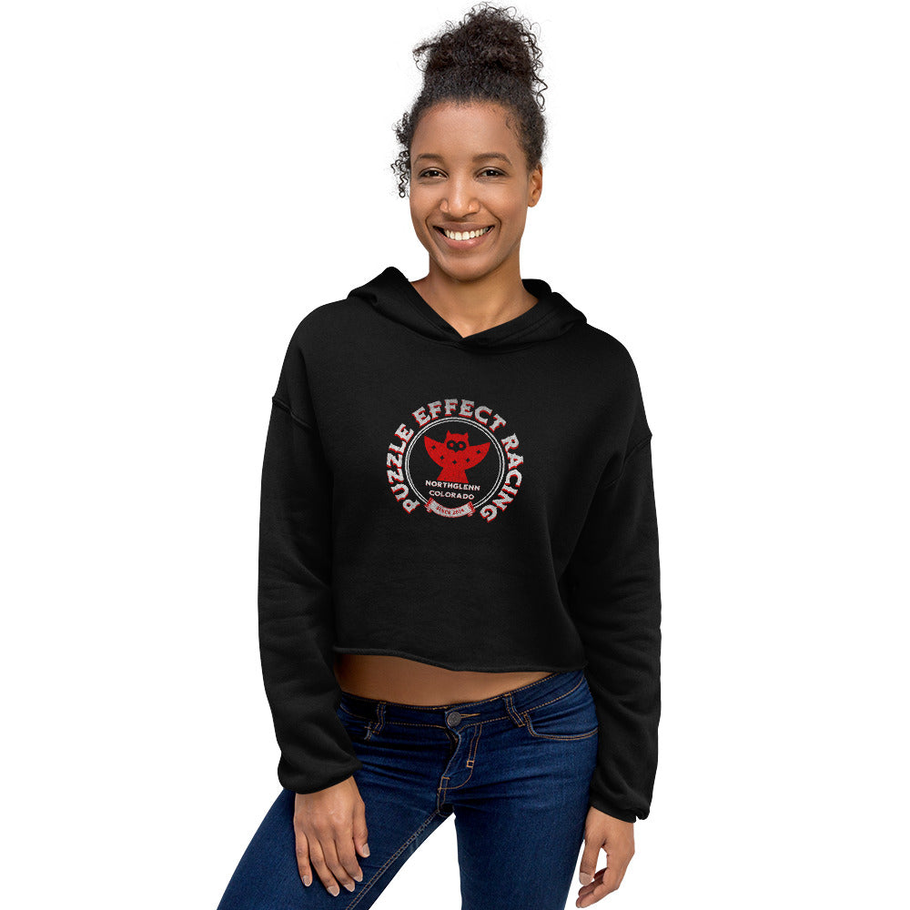 Puzzle Effect Racing Women's Crop Hoodie
