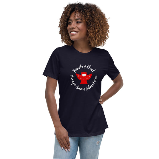 Puzzle Effect Circle Women's Relaxed T-Shirt